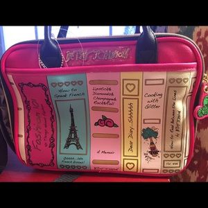 Betsy Johnson library lunch tote NWT
